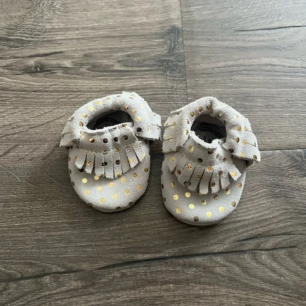 Bird Rock Baby Leather Moccasins size 2